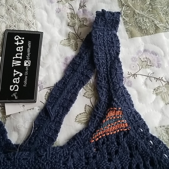 Say What Round Neck Sleeveless Tank Top Size S - Picture 7 of 13